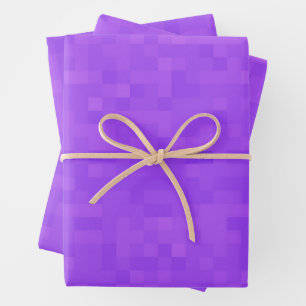 Small Purple Mosaic Square Tiles, Gift Wrap Sheets