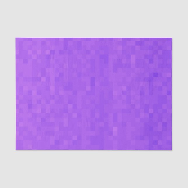 Small Purple Mosaic Square Tiles, Tissue Paper (Front)