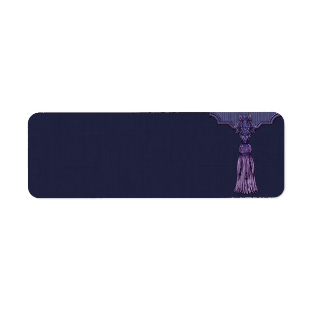 Small Purple Tassel Apothecary Label (Front)