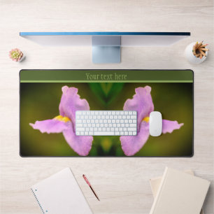 Small Purple Wild Orchid Flower Personalised Desk Mat