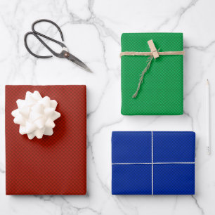 Small red, blue, geometric pattern. wrapping paper