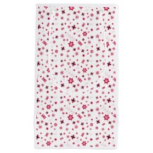 Small red flowered gift paper bag