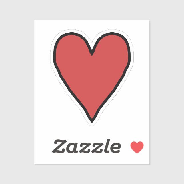 Small Red Heart of Love 10 (Sheet)