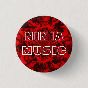 Small Red Ninja Music Button