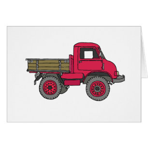 Small red trucks, trucks