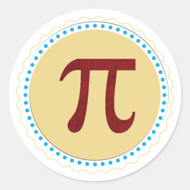 Small Round Pi Stickers (Front)