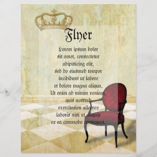 Small Royal Chair with Crown Flyer