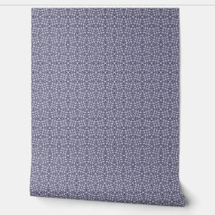 Small-Scale Purple Abstract Geometric Mosaic Wallpaper