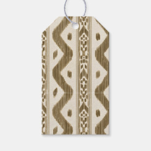 Small Scale Tuscan Ikat on Cream Gift Tags