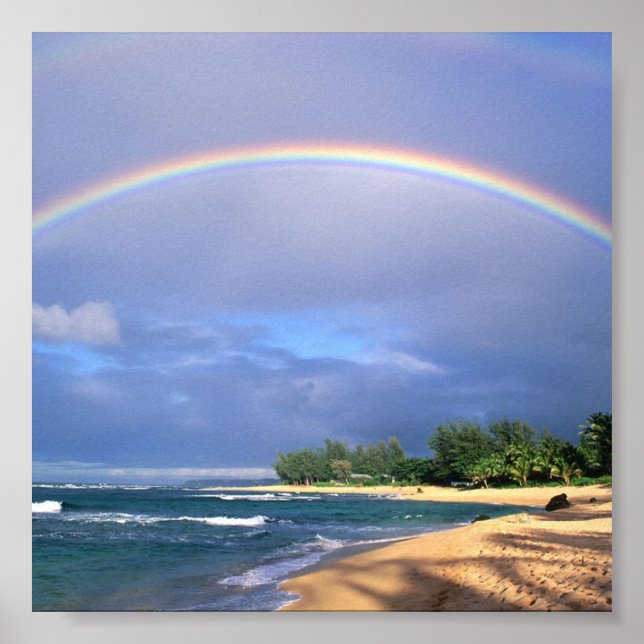 small seashore rainbow poster (Front)