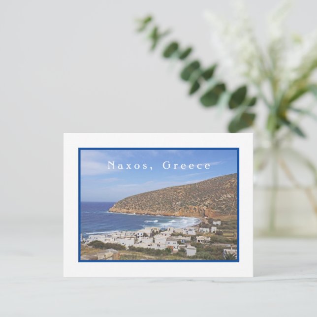 SMALL SEASIDE VILLAGE OF WHITE BLDGS/GREECE POSTCARD (Standing Front)