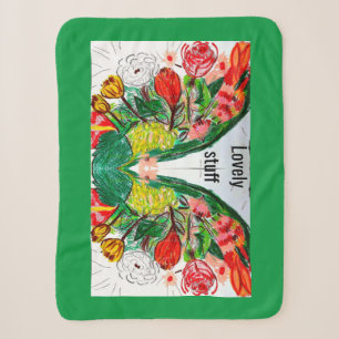 Small Sherpa fleece blanket Cucumber