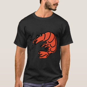 small shrimp, shellfish - retro design T-Shirt