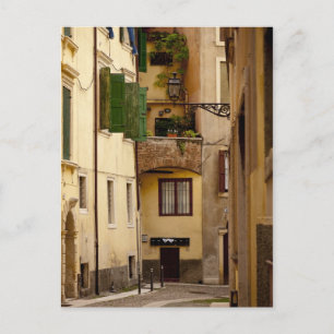 Small, Side Street in Verona Postcard