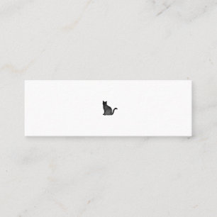 Small, simple business card business card cat