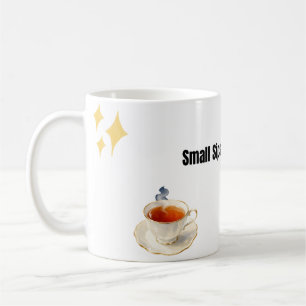Small Sips. Big Happiness. Cute Typography Coffee Mug