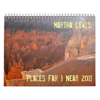 small size Martha Lewis: Places Far & Near 2011 Calendar
