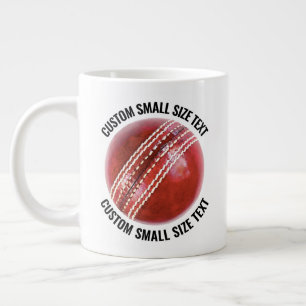 Small Size Personalised Text Giant Cricket Mug