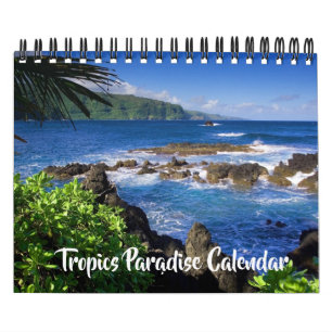 Small Size Tropics Paradise Calendar