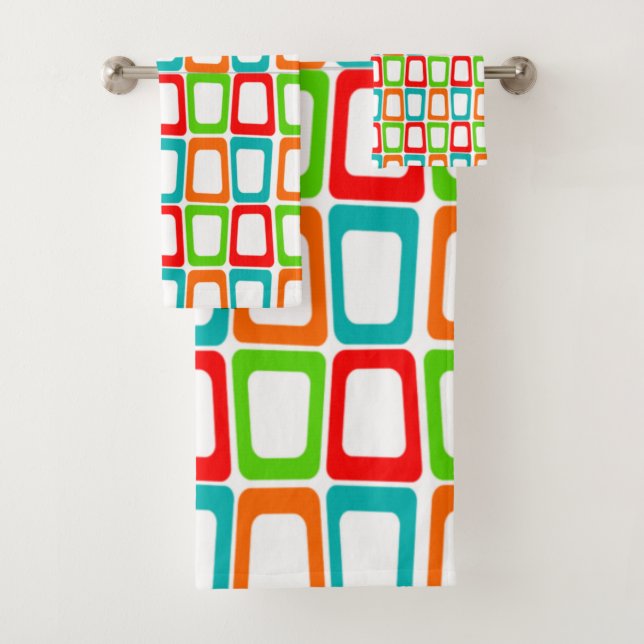 Small Skewed Rectangles  Bath Towel Set (Insitu)