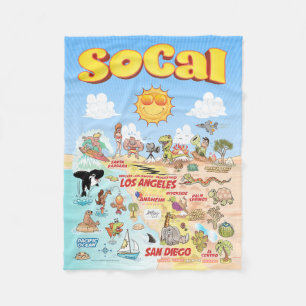 Small SoCal Fleece Blanket