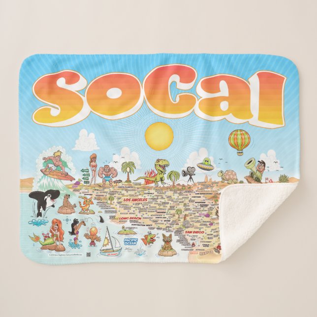 Small SoCal Sherpa Blanket (Front (Horizontal))