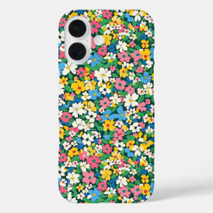 Small Spring Flowers Pattern iPhone 16 Case
