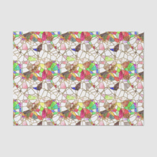 Small Stained Glass Sections Decoupage Tissue Paper