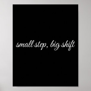 Small Step, Big Shift, Mental Health Therapy Poster