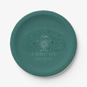 Small Steps, Big Adventures - A Hobbit Life Paper Plate