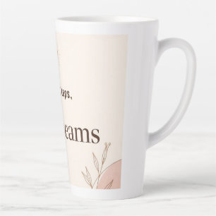 Small Steps Big Dreams Minimalist Motivational Latte Mug