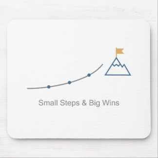 Small Steps, Big Wins Progress & Growth Motivation Mouse Mat