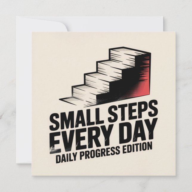 Small Steps Every Day Holiday Card (Front)