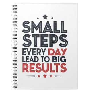 Small Steps Every Day Lead – Motivational Quote De Notebook