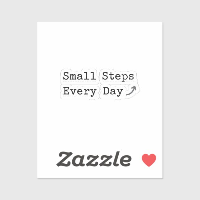  'Small Steps Every Day'  Minimalist Planner  (Sheet)