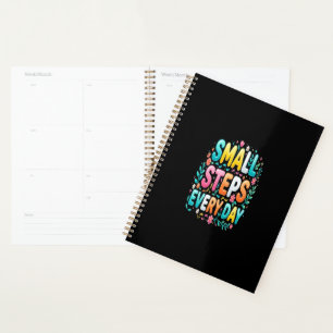 Small Steps Every Day   Motivational Typography Planner