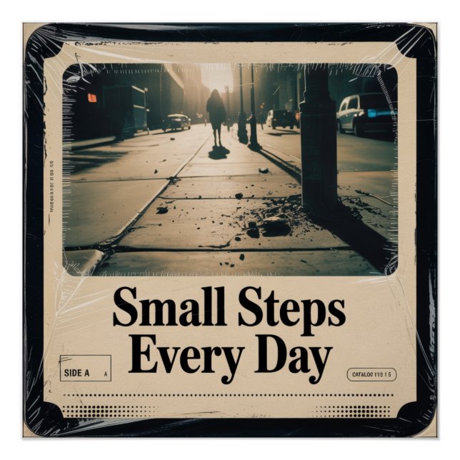Small Steps Every Day Poster (Front)