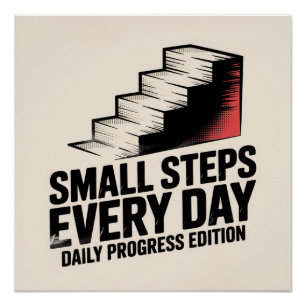 Small Steps Every Day Poster