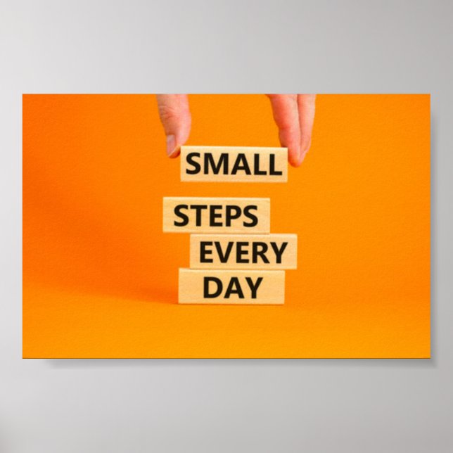 Small steps everyday poster (Front)