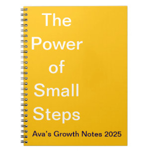 Small Steps Power - motivational - Custom Growth Notebook