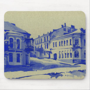 Small streets in the old town mouse mat