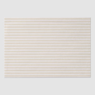 Small Stripes Beige Ivory Tissue Paper