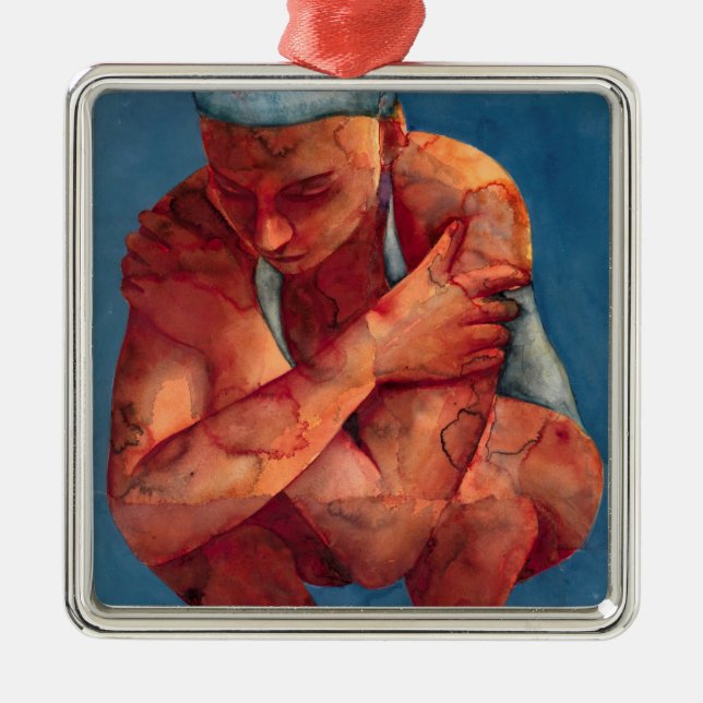 Small Swimmer 3 2011 Metal Tree Decoration (Front)