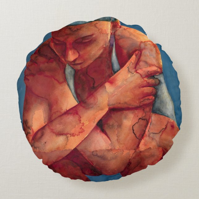 Small Swimmer 3 2011 Round Cushion (Back)