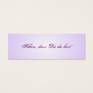 Small table cards for the wedding table