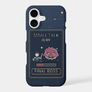 Small Talk Is My Final Boss Funny Gamer iPhone Cas