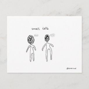 small talk postcard
