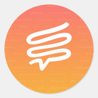 Small Telepath stickers, 1.5", sheet of 20 Classic Round Sticker