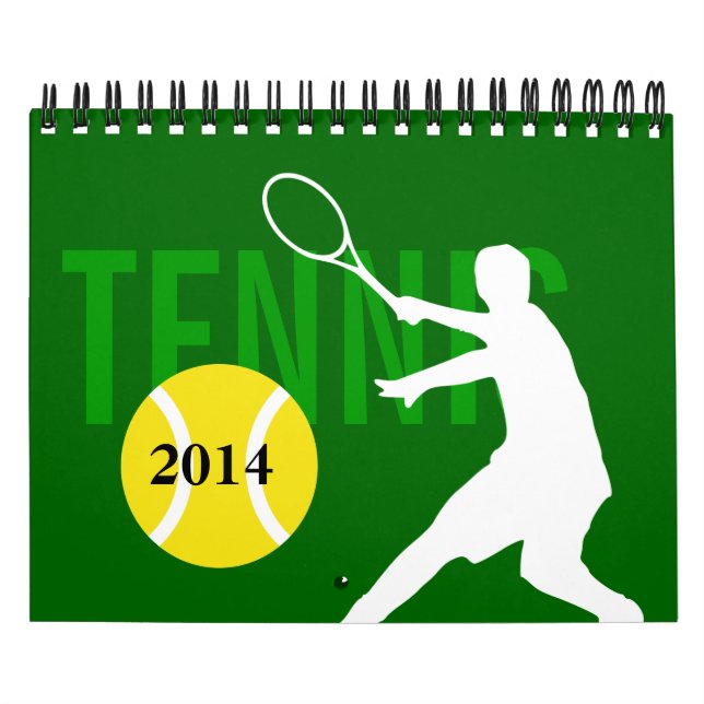 Small tennis Calendar for coach, player and fan (Cover)