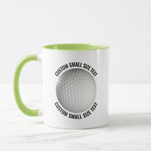 Small Text LIME GREEN Combo 11oz Custom Golf Mug